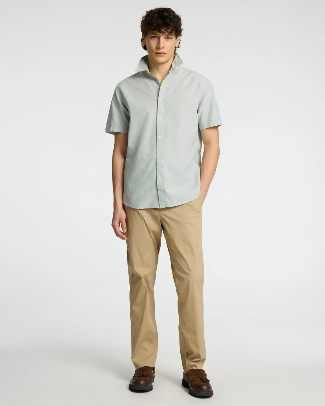 Selected Homme - Slh190-Regular Tape Leroy Flex Pant - Beige