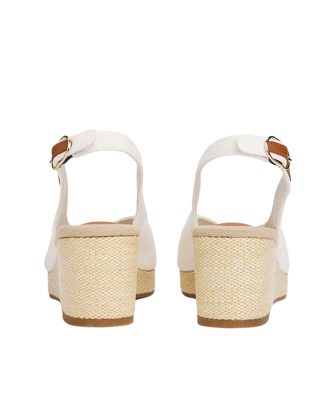 Tommy Hilfiger - Flag Mid Wedge Espad Slingback - White