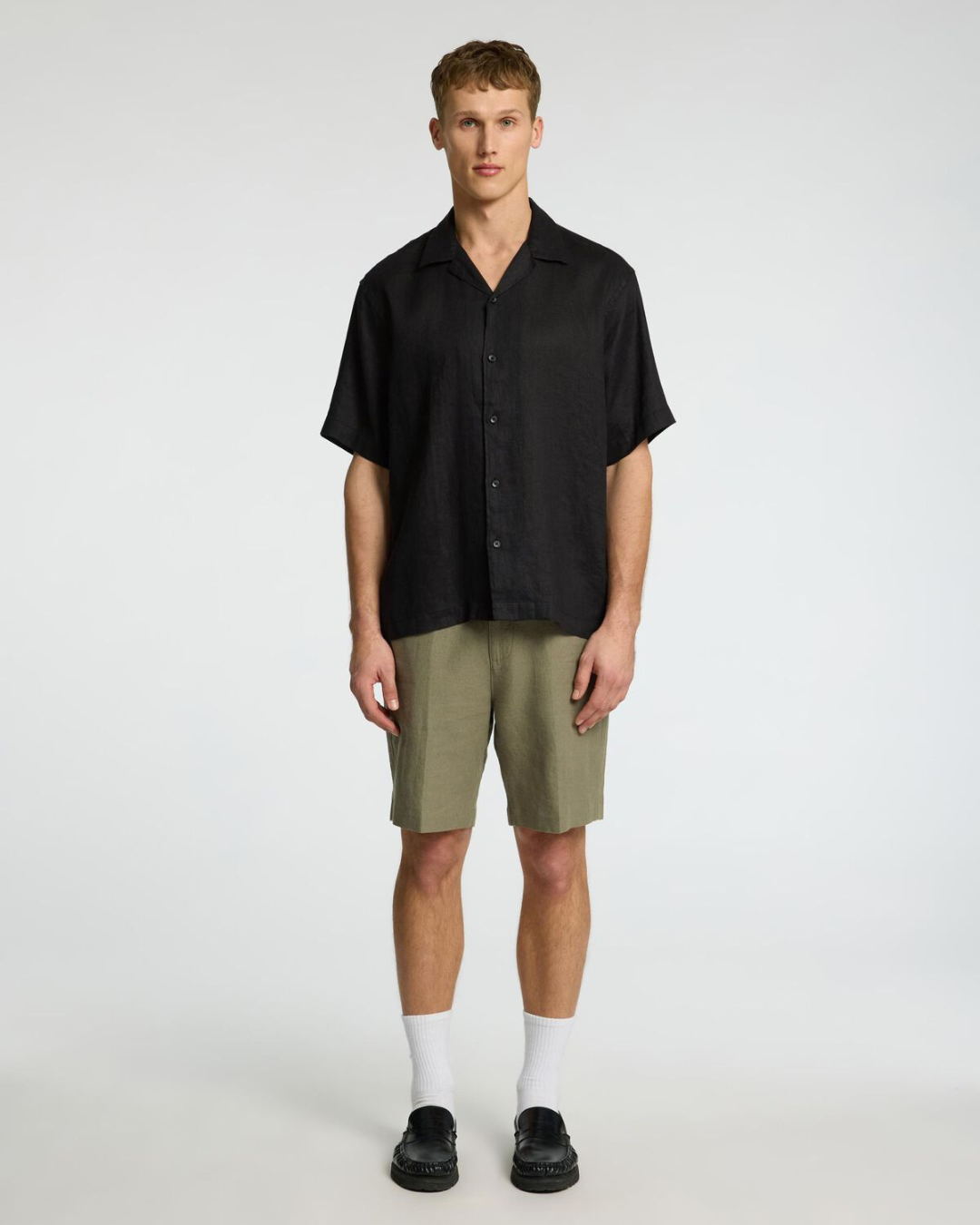 Selected Homme - Slhregkylian SS Shirt Resort - Black