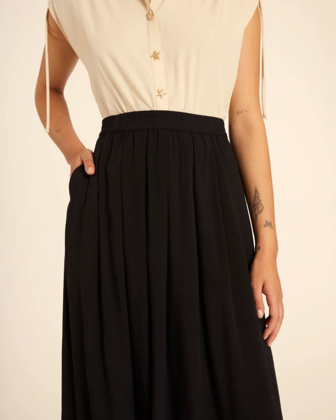 Pepa Loves - Rizada Negro Wide Brim - Black
