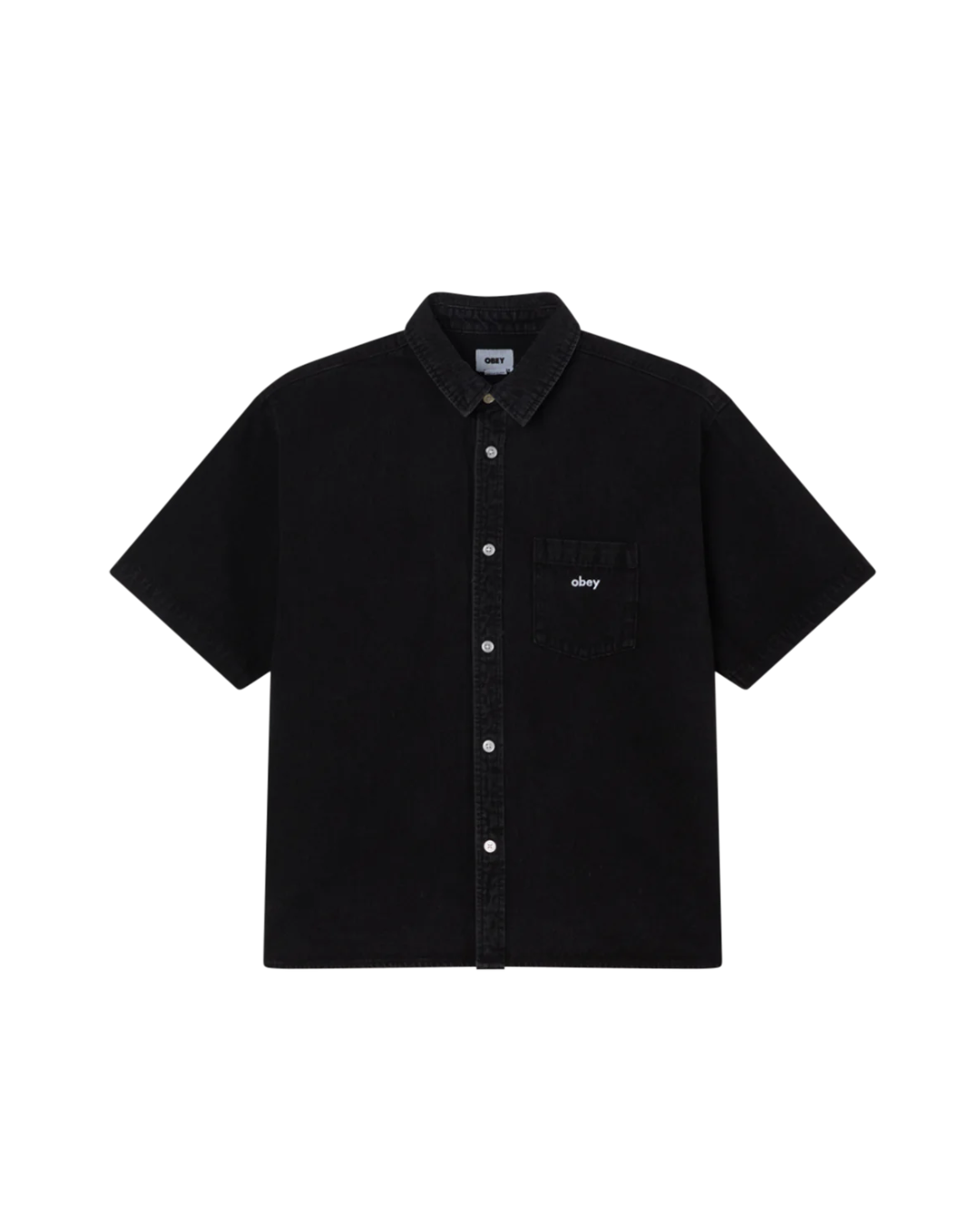 Obey - Bigwig Denim Shirt SS - Black
