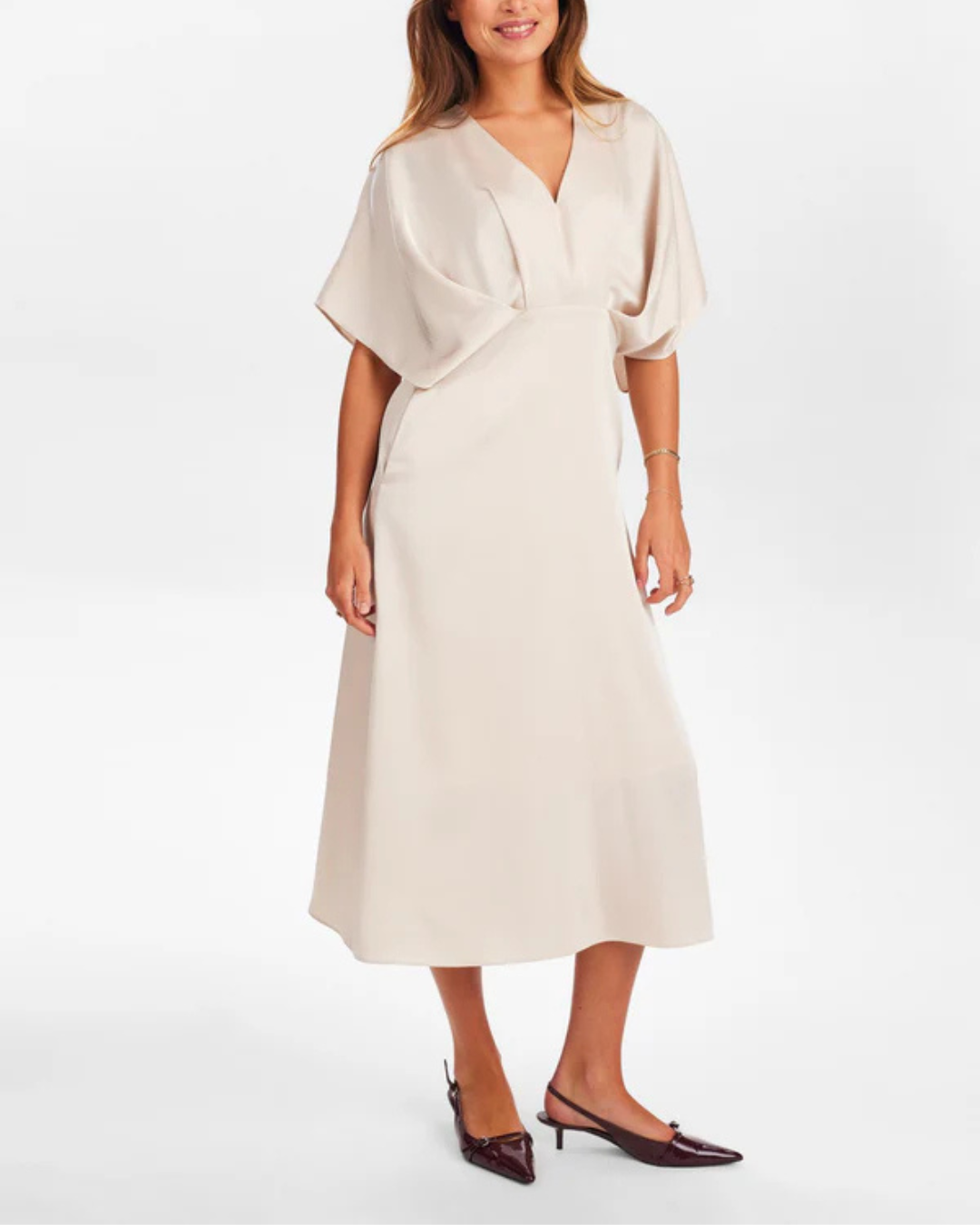 Numph - Nuivory Dress - Gray Morn