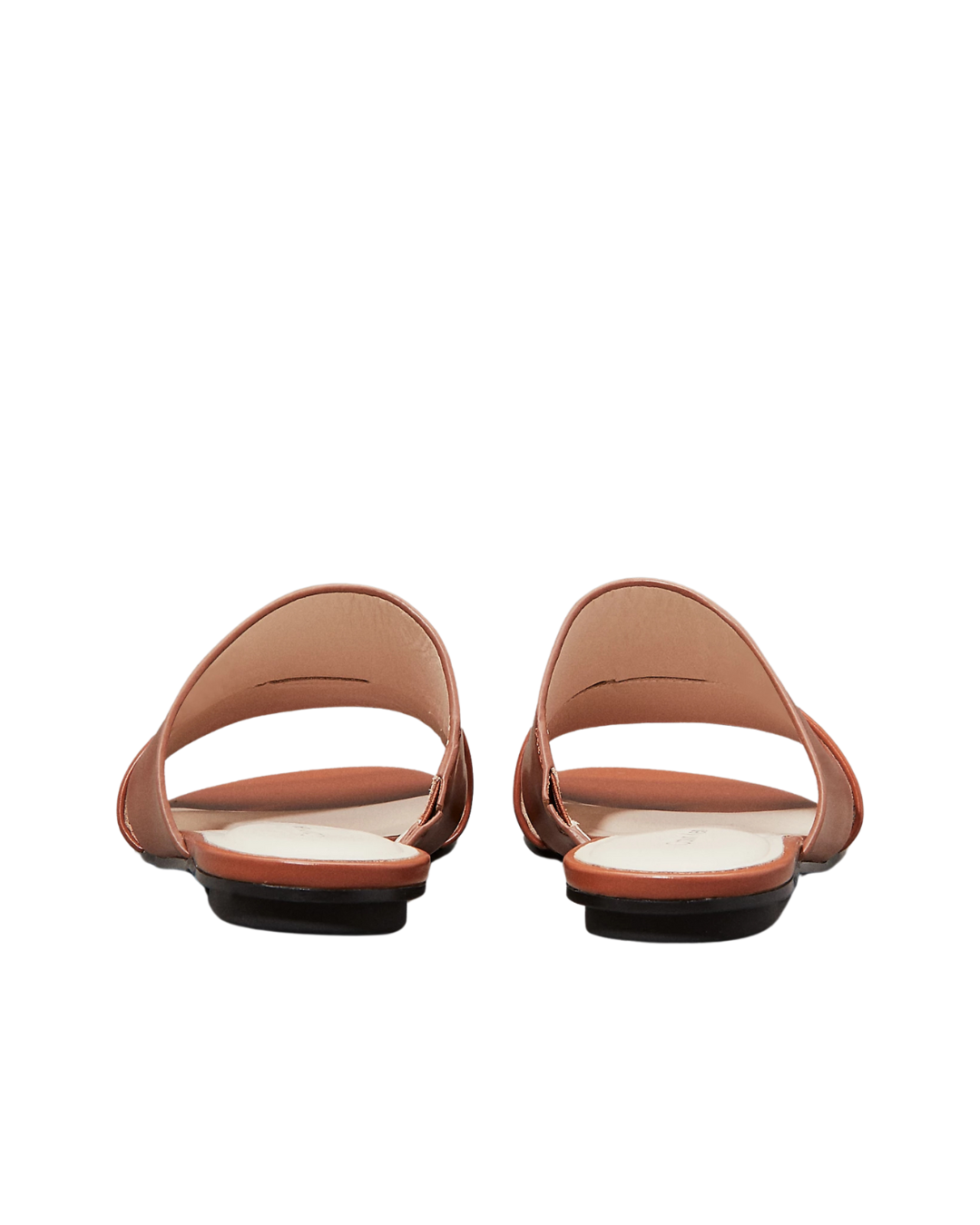Calvin Klein Jeans - Flat Slide-Lth 2 Straps - Cognac