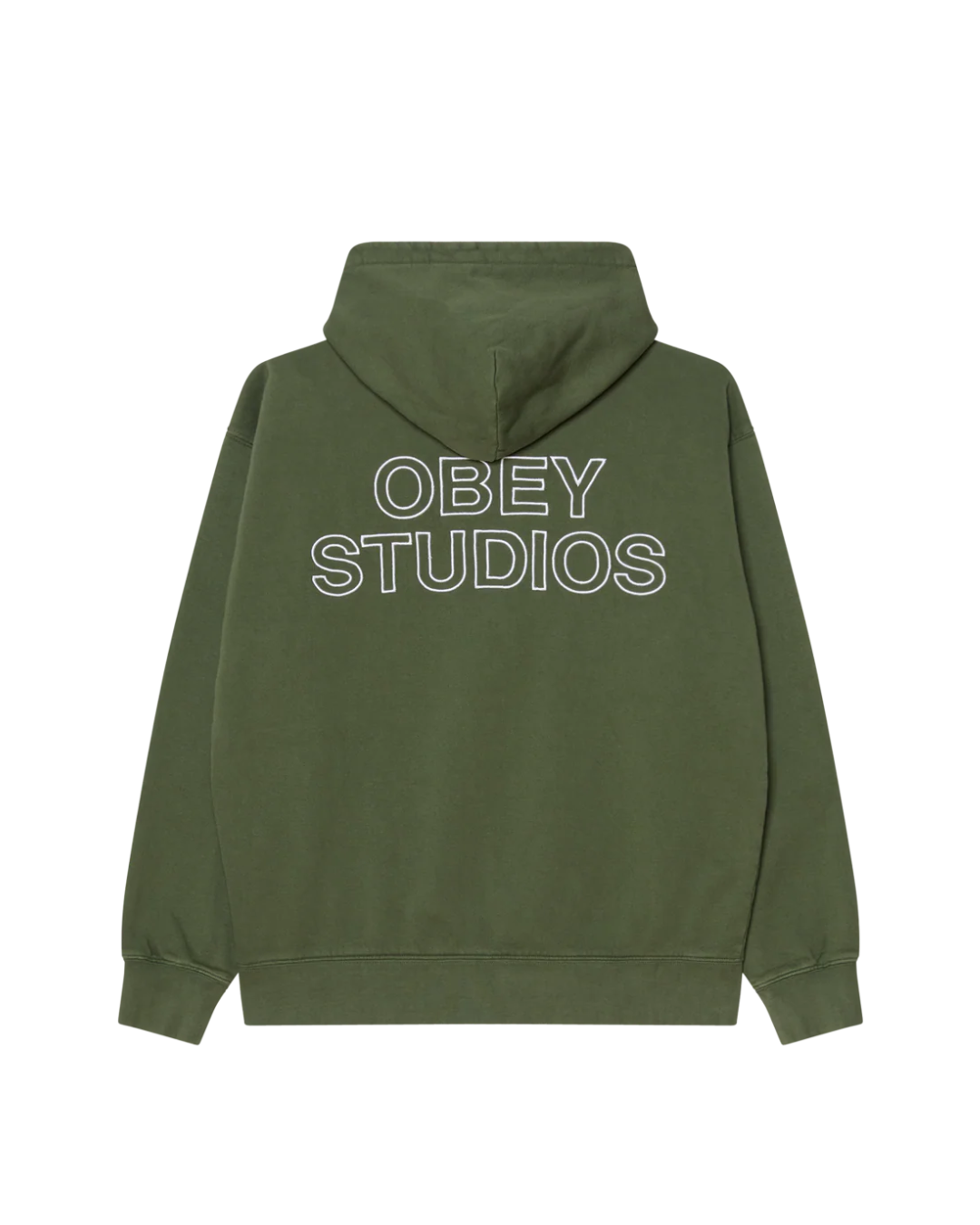 Obey - Studios Faded Hood Fleece - Verde