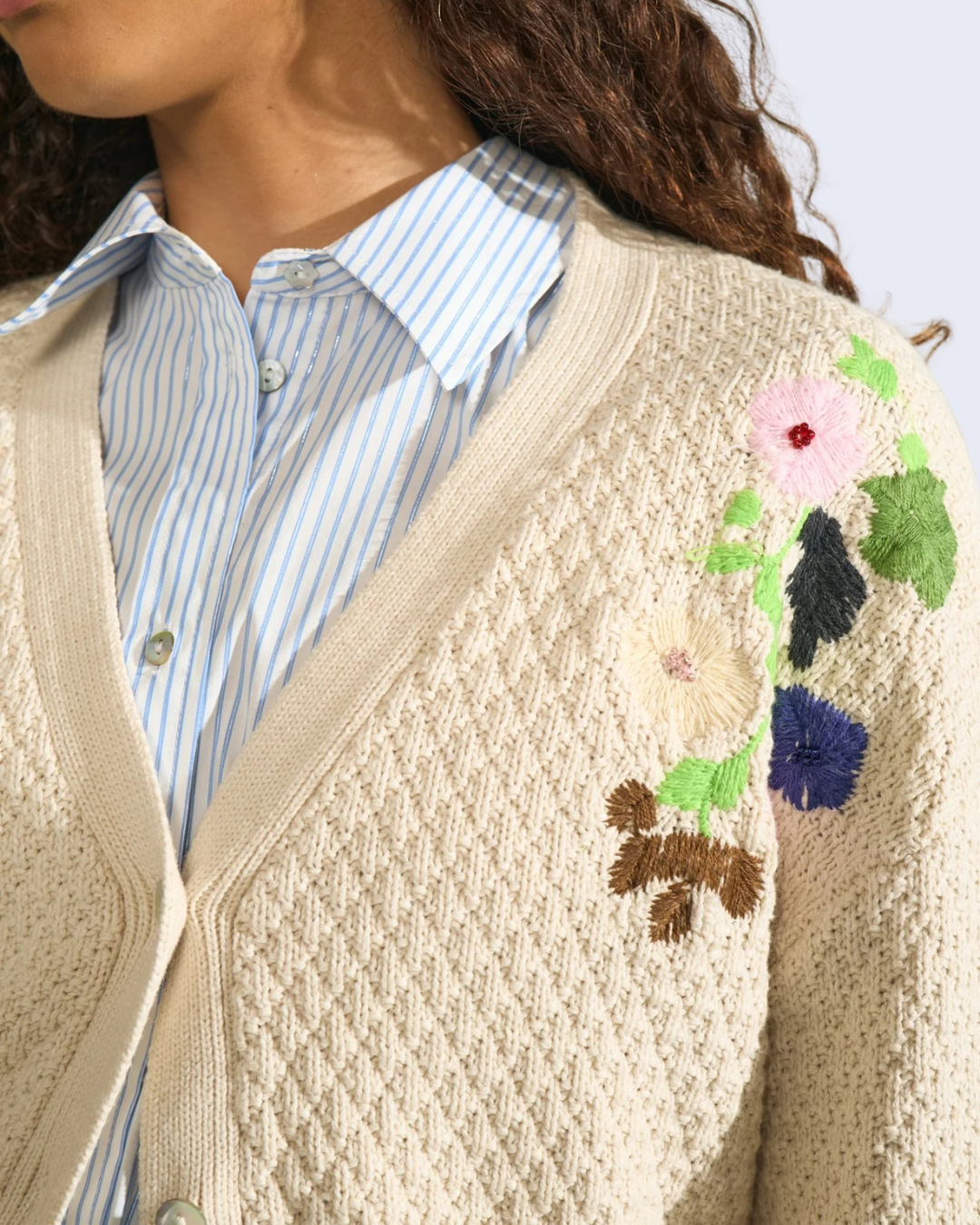 Numph - Numaggie Cardigan - Whitecap Gray