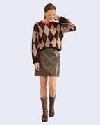 Numph - Nudorith Pu Skirt - Black Coffee