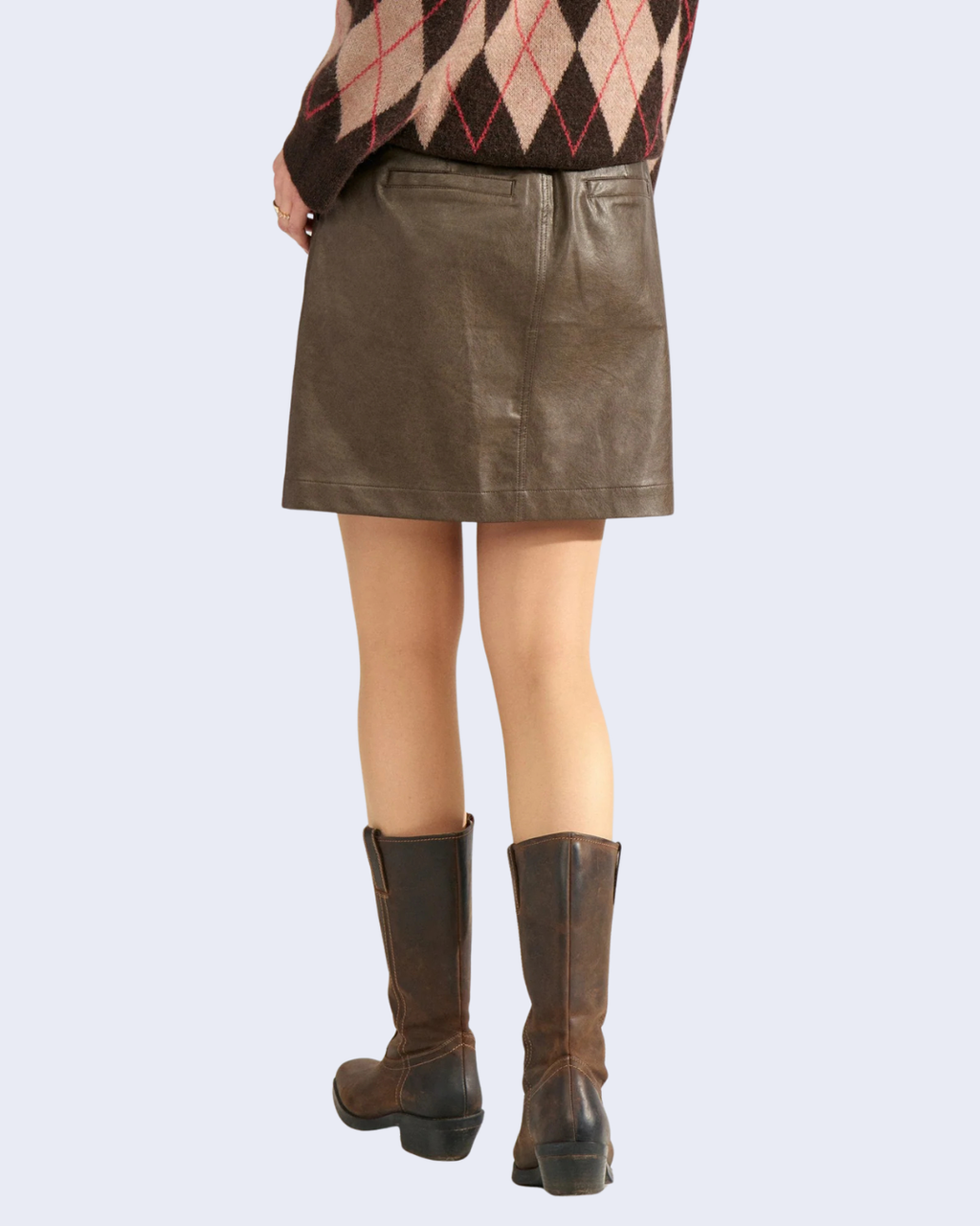 Numph - Nudorith Pu Skirt - Black Coffee