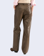 Numph - Nudorith Straight Pu Pants - Black Coffee