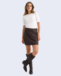 Numph - Nucilli Pu Mini Skirt - Chocolate Plum