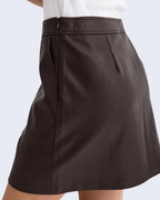 Numph - Nucilli Pu Mini Skirt - Chocolate Plum