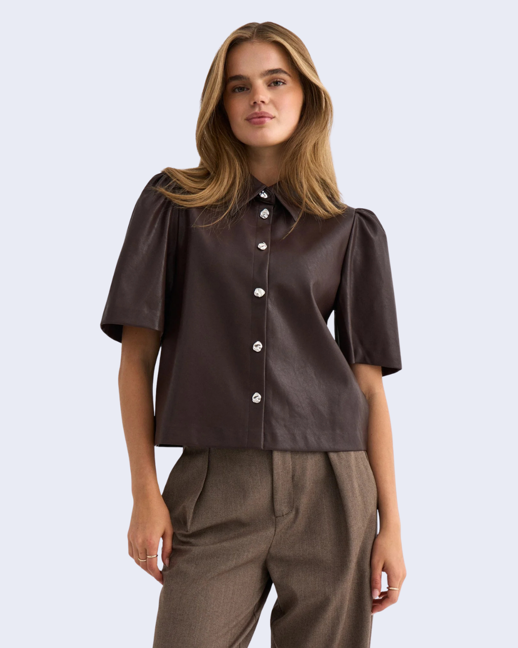 Numph - Nucilli Pu Shirt - Chocolate Plum