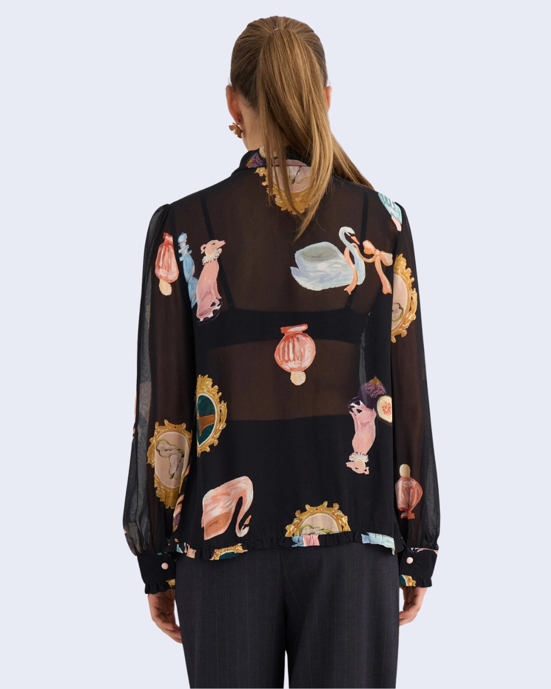 Numph - Nuophelia Ls Shirt - Nero