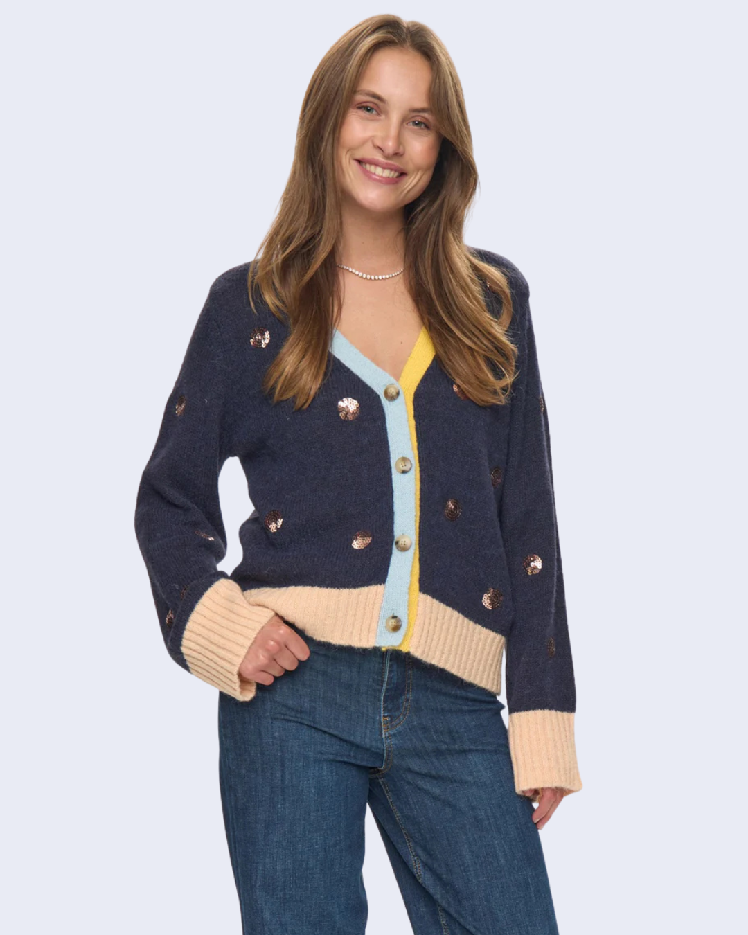 Numph - Nuatmy Cardigan - Blu