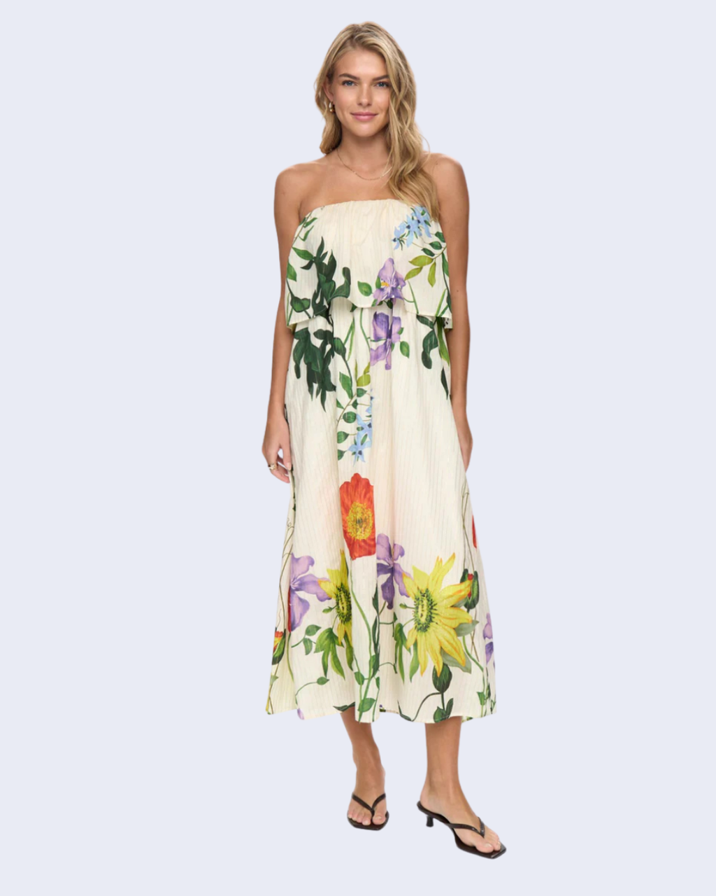 Numph - Nubelisa Maxi Dress - Pristine
