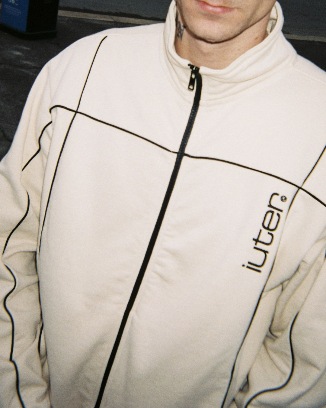 Iuter - Grid Track Jacket - Cream
