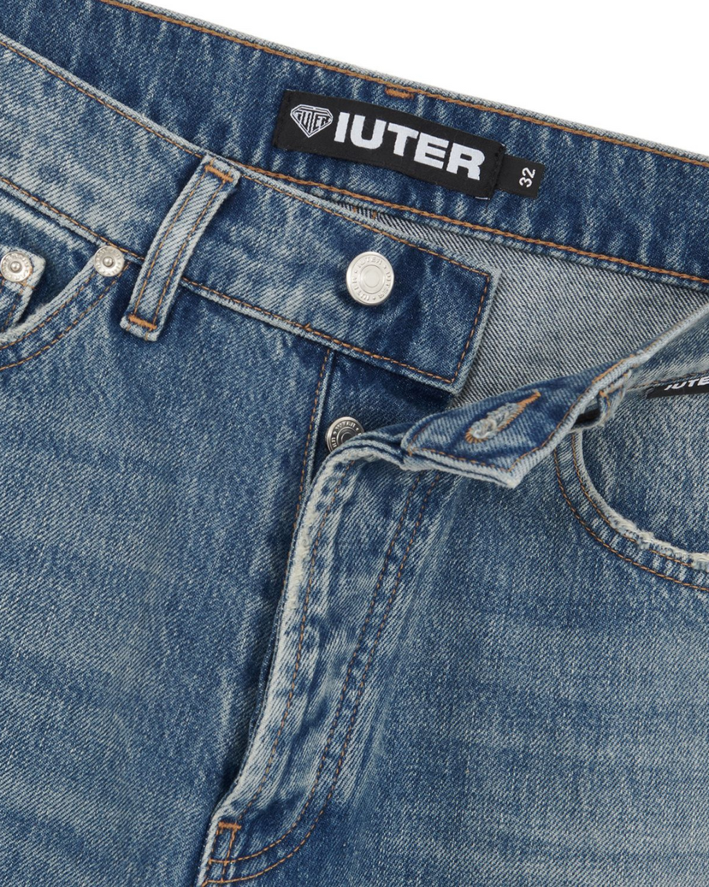 Iuter - Loose Denim Pants - Blue