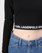 Karl Lagerfeld Jeans - KLJ LS Milano Top - Black
