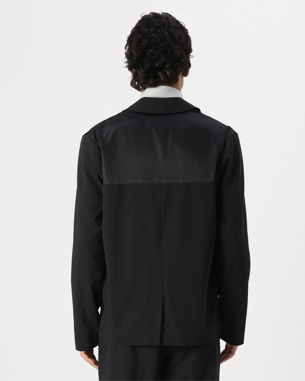Karl Lagerfeld Jeans - KLJ Mixed Material Blazer - Black