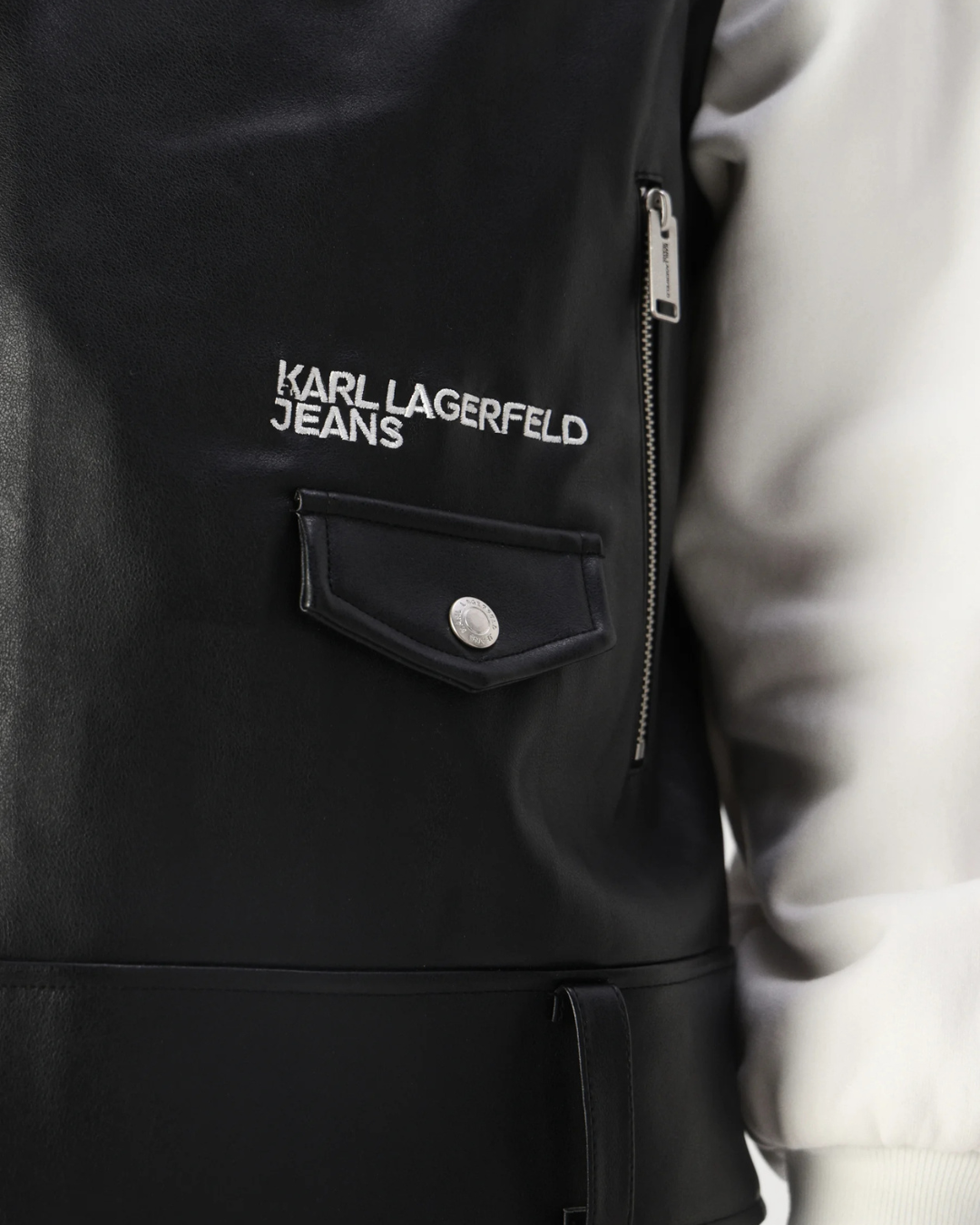 Karl Lagerfeld Jeans - KLJ Mixed Material Jacket - Nero