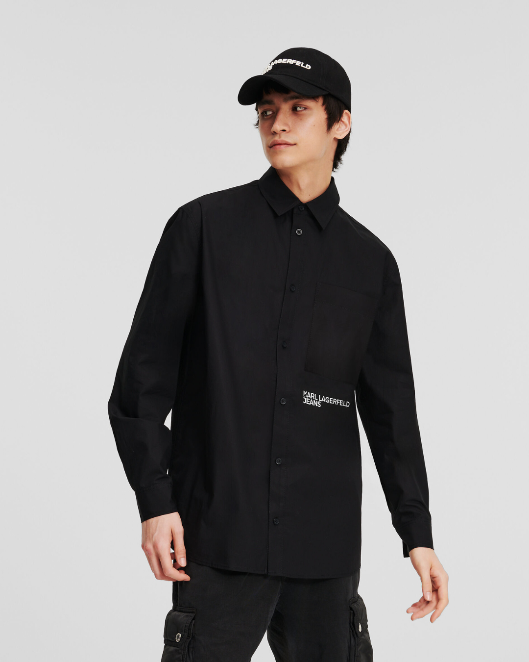 Karl Lagerfeld Jeans - KLJ Regular Woven Shirt - Black