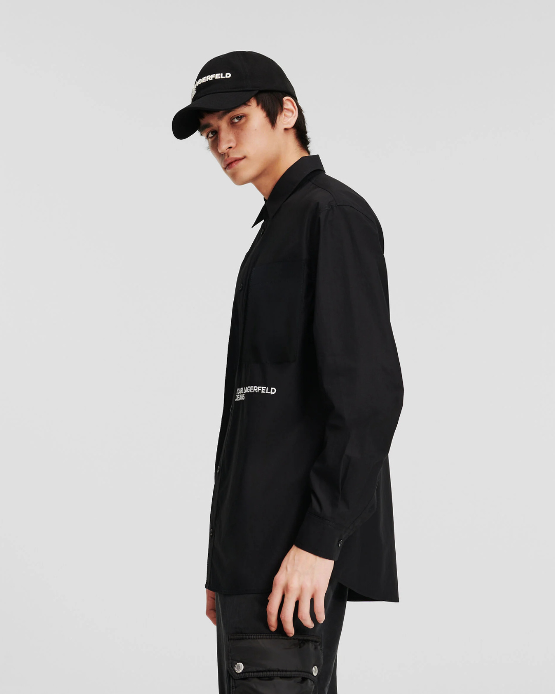 Karl Lagerfeld Jeans - KLJ Regular Woven Shirt - Black