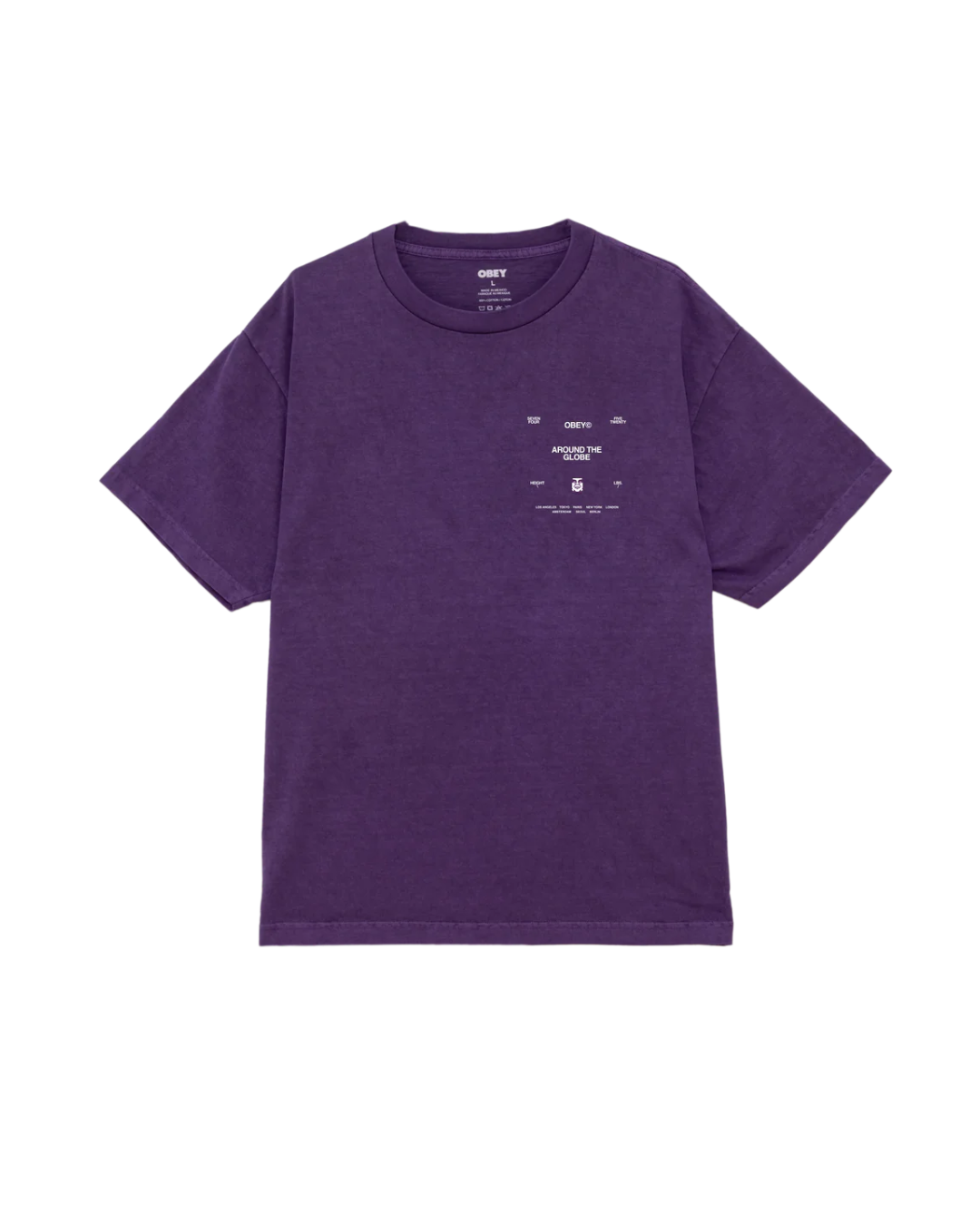 Obey - Obey Around The Globe Tee - Purple