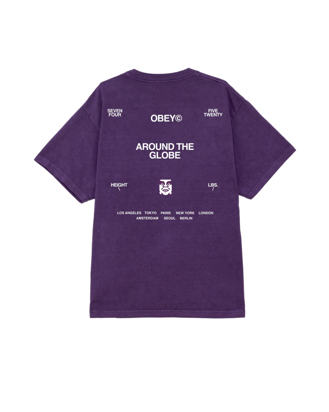 Obey - Obey Around The Globe Tee - Purple