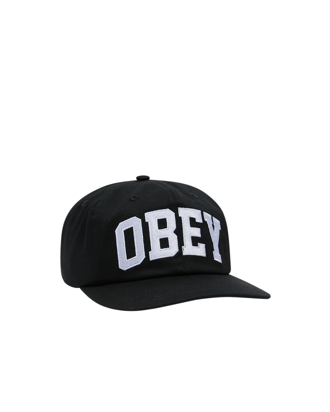 Obey - Obey Collegiate 6 Panel Strapback - Nero