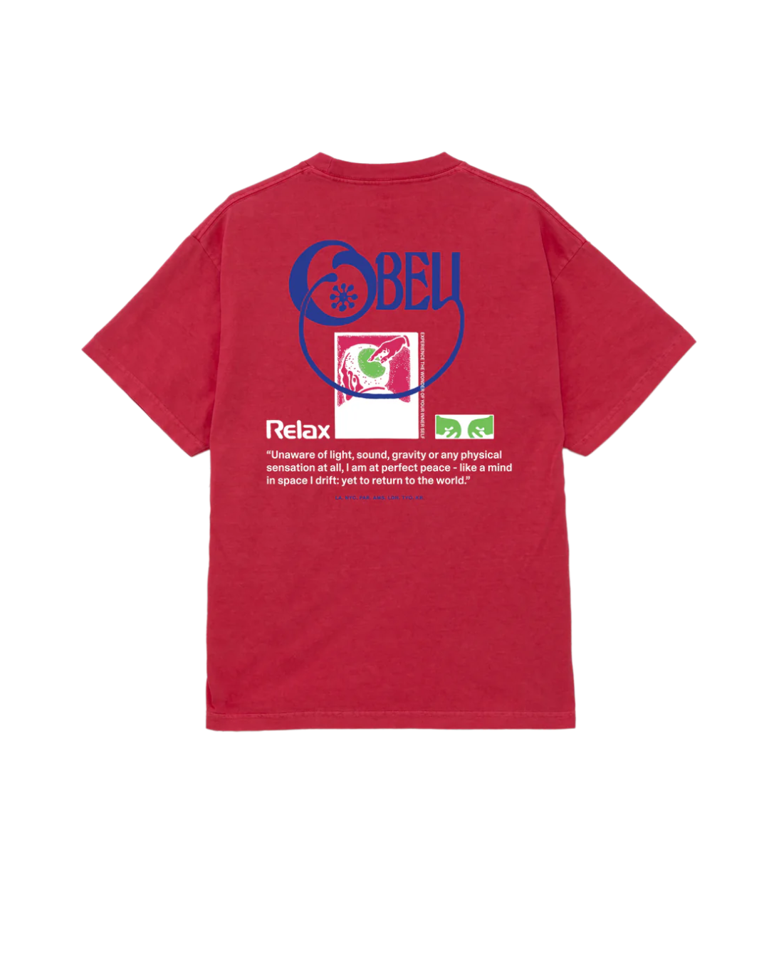 Obey - Obey Relax Tee - Magenta