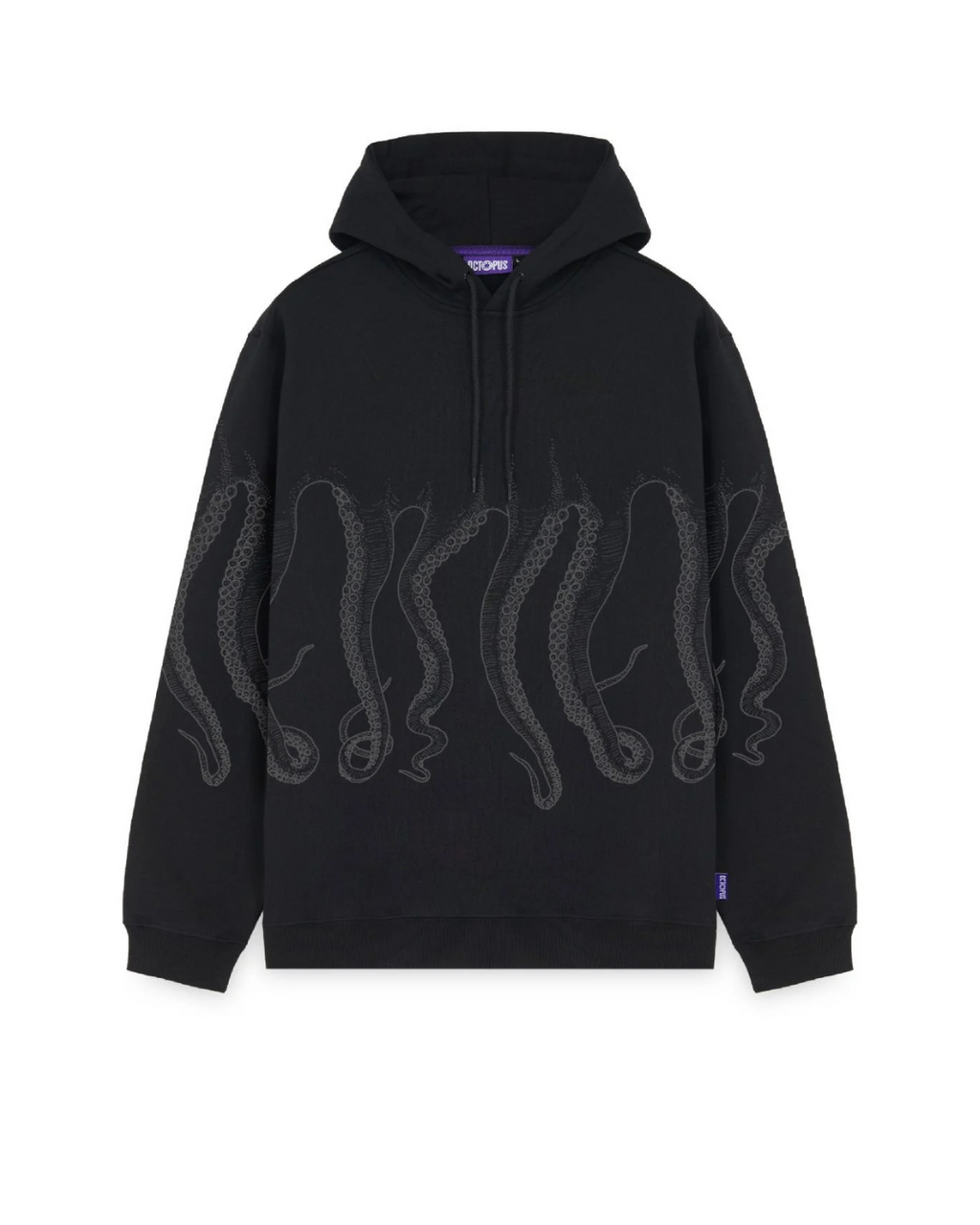 Octopus - Outline Hoodie - Black
