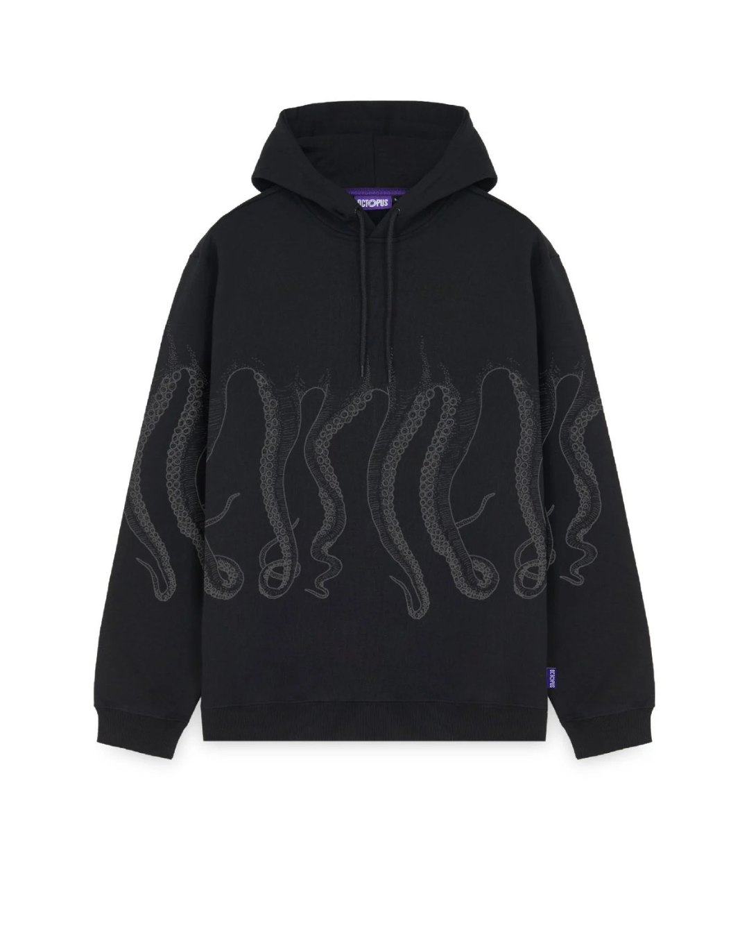 Octopus - Outline Hoodie - Black