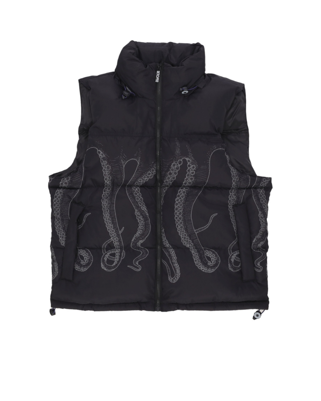 Octopus - Outline Puff Vest - Nero