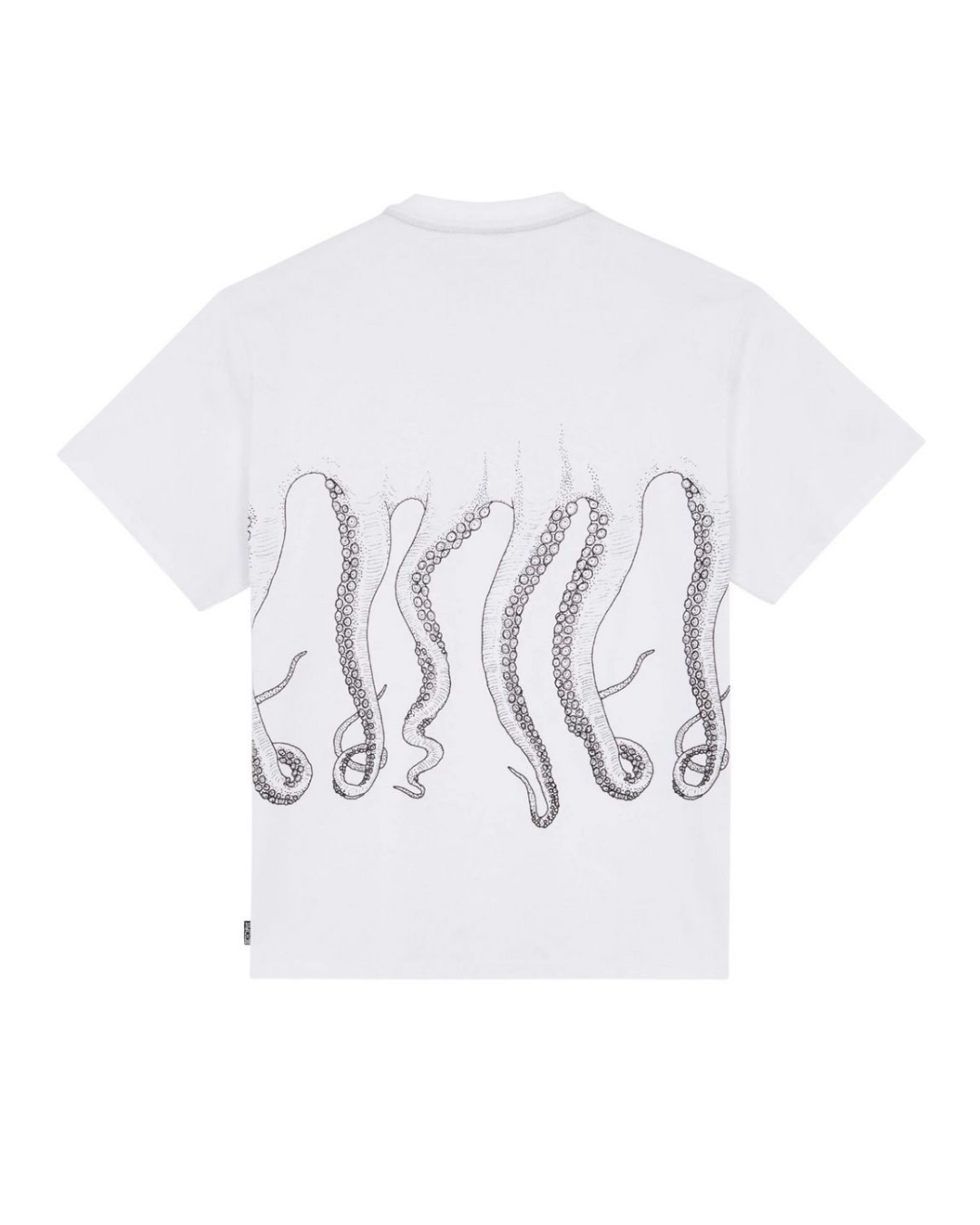 Octopus - Outline Tee - Bianco e Nero