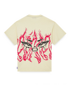Octopus - Strange Ambassador Tee By Plague Labs - Cream