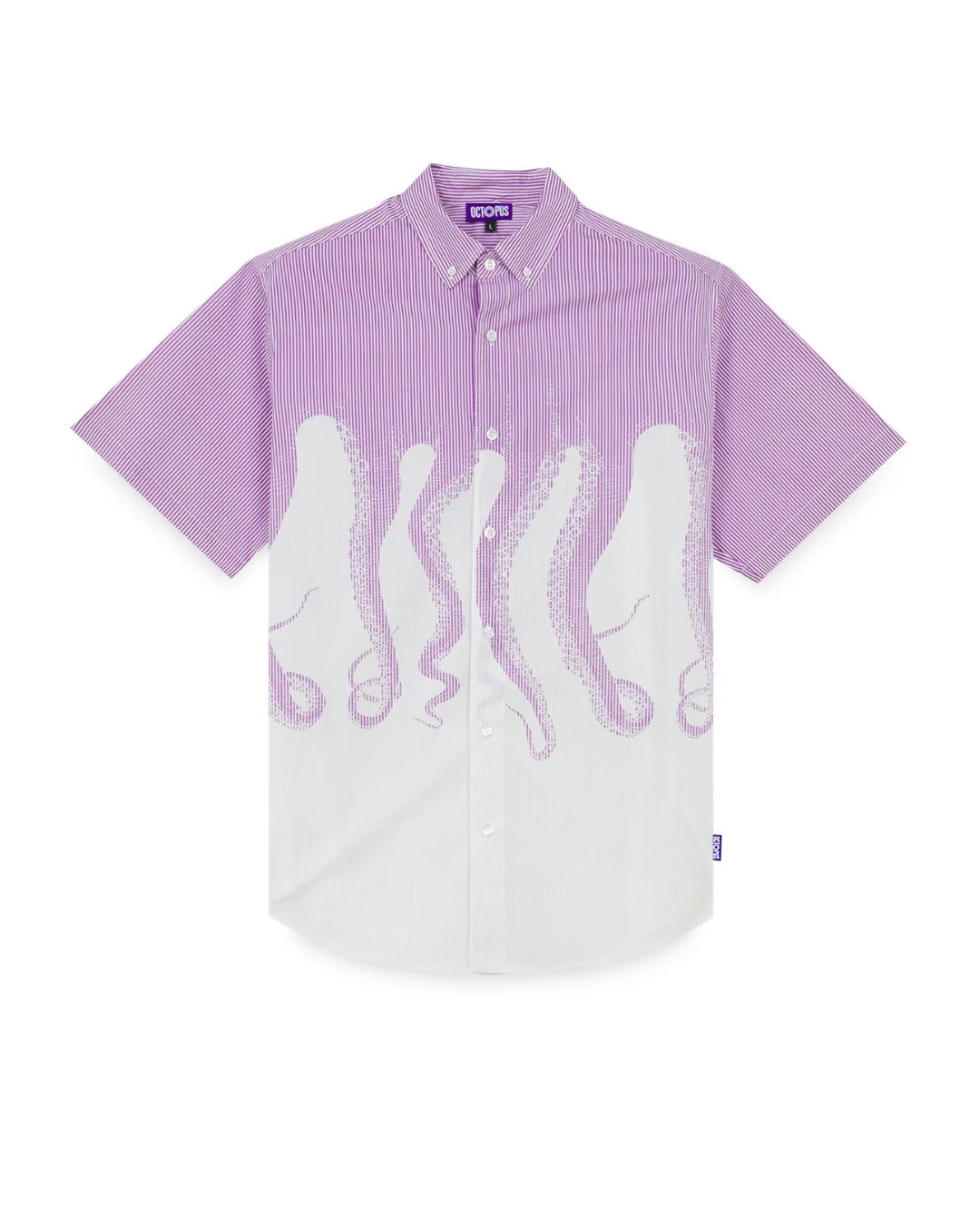 Octopus - Striped SS Shirt - Purple