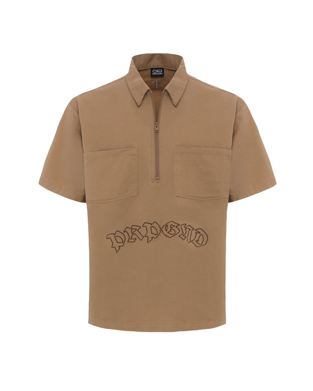 Propaganda - Halfzip Shirt M/M Capital - Beige