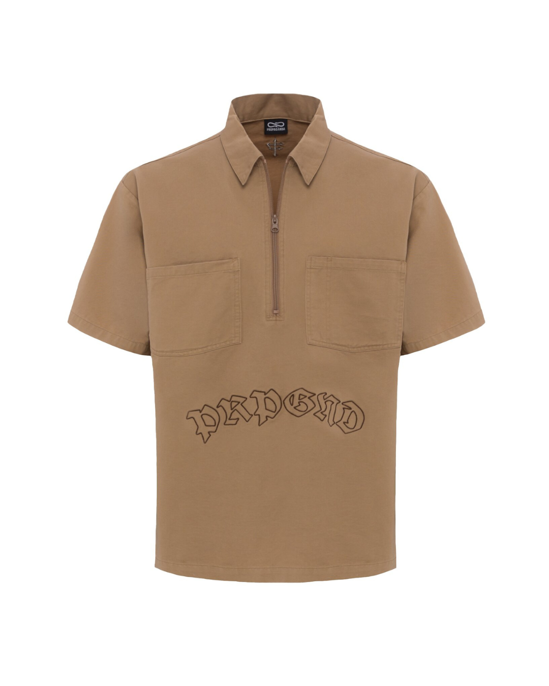 Propaganda - Halfzip Shirt M/M Capital - Beige