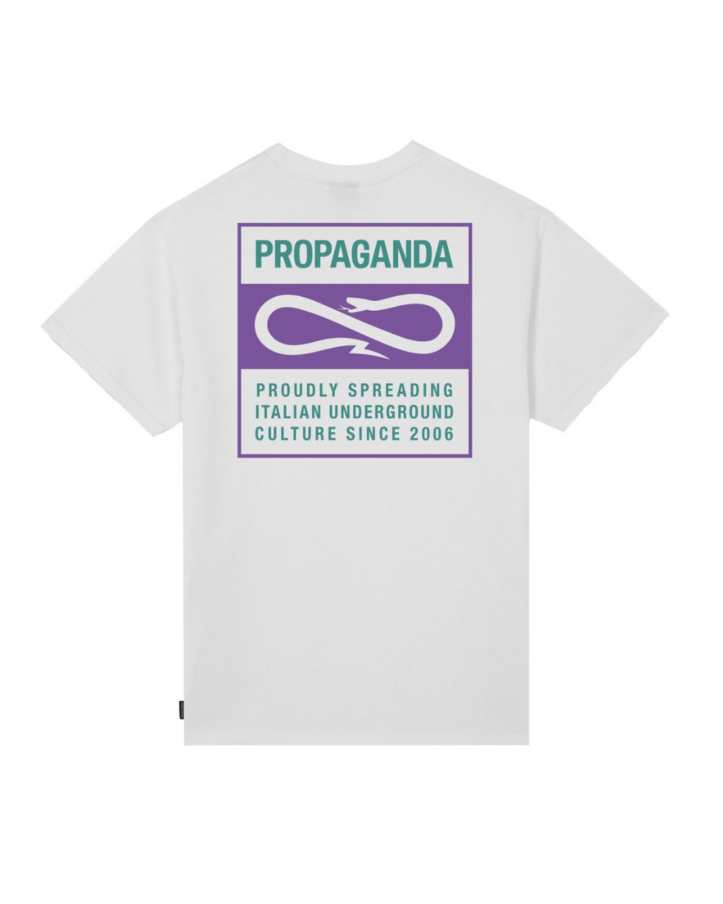 Propaganda - S/S Label Bicolor T-Shirt - White