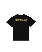 Propaganda - Gold Woman Logo M/S T-Shirt - Black
