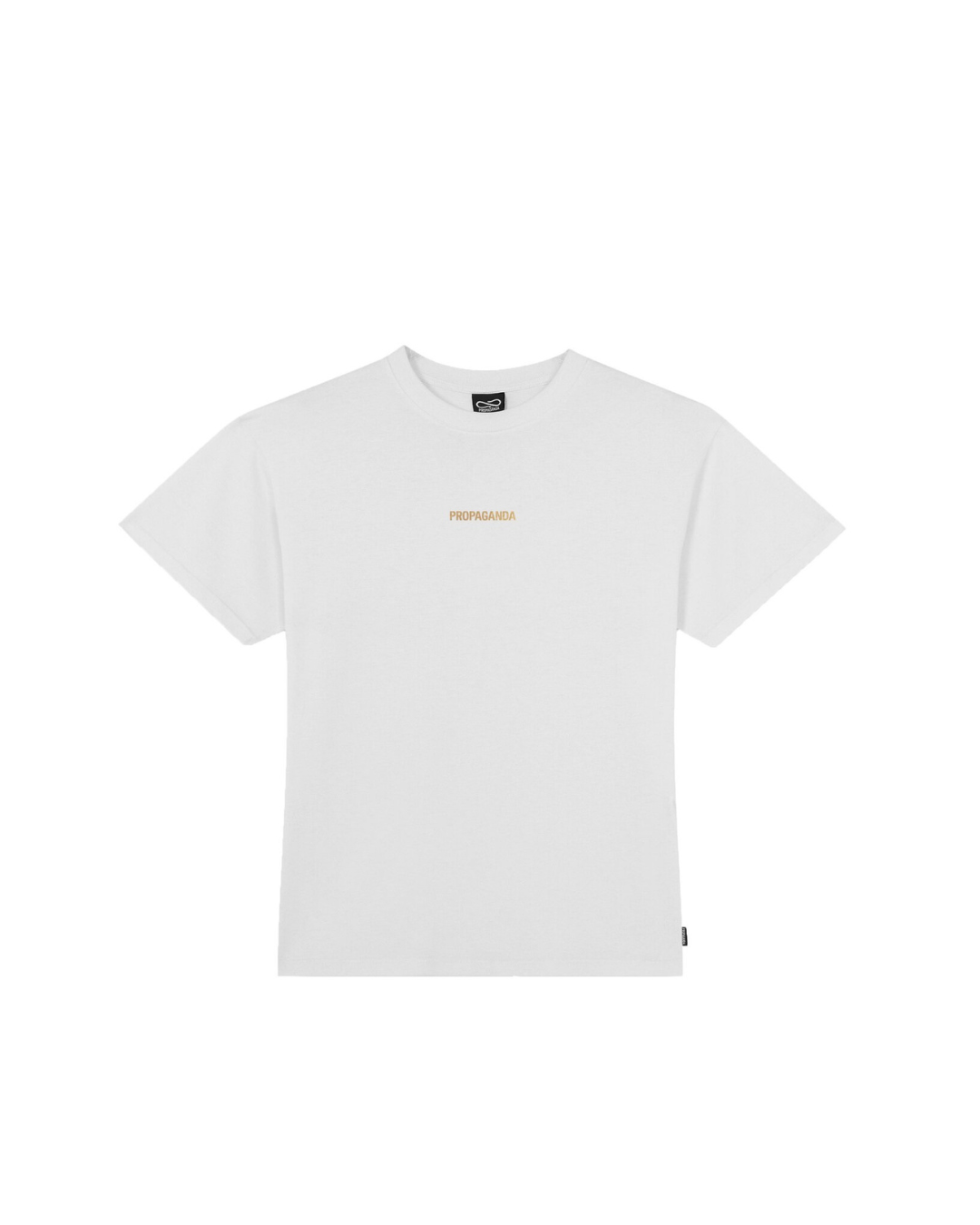 Propaganda - T-Shirt M/M Ribs Gold Woman - Bianco