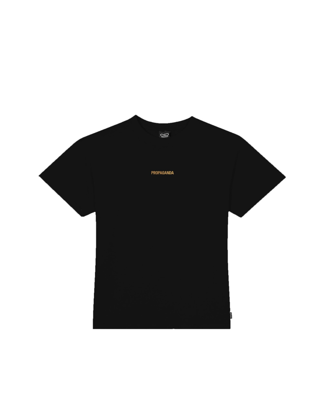 Propaganda - T-Shirt M/M Ribs Gold Woman - Nero