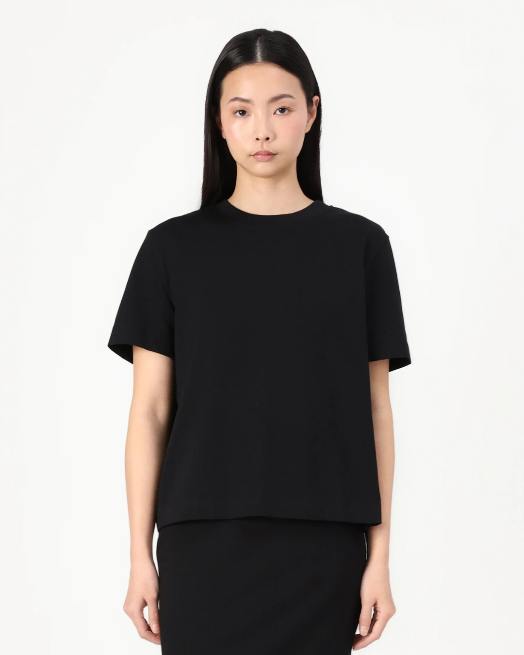 Selected Femme - Slfessential SS Boxy Tee - Black