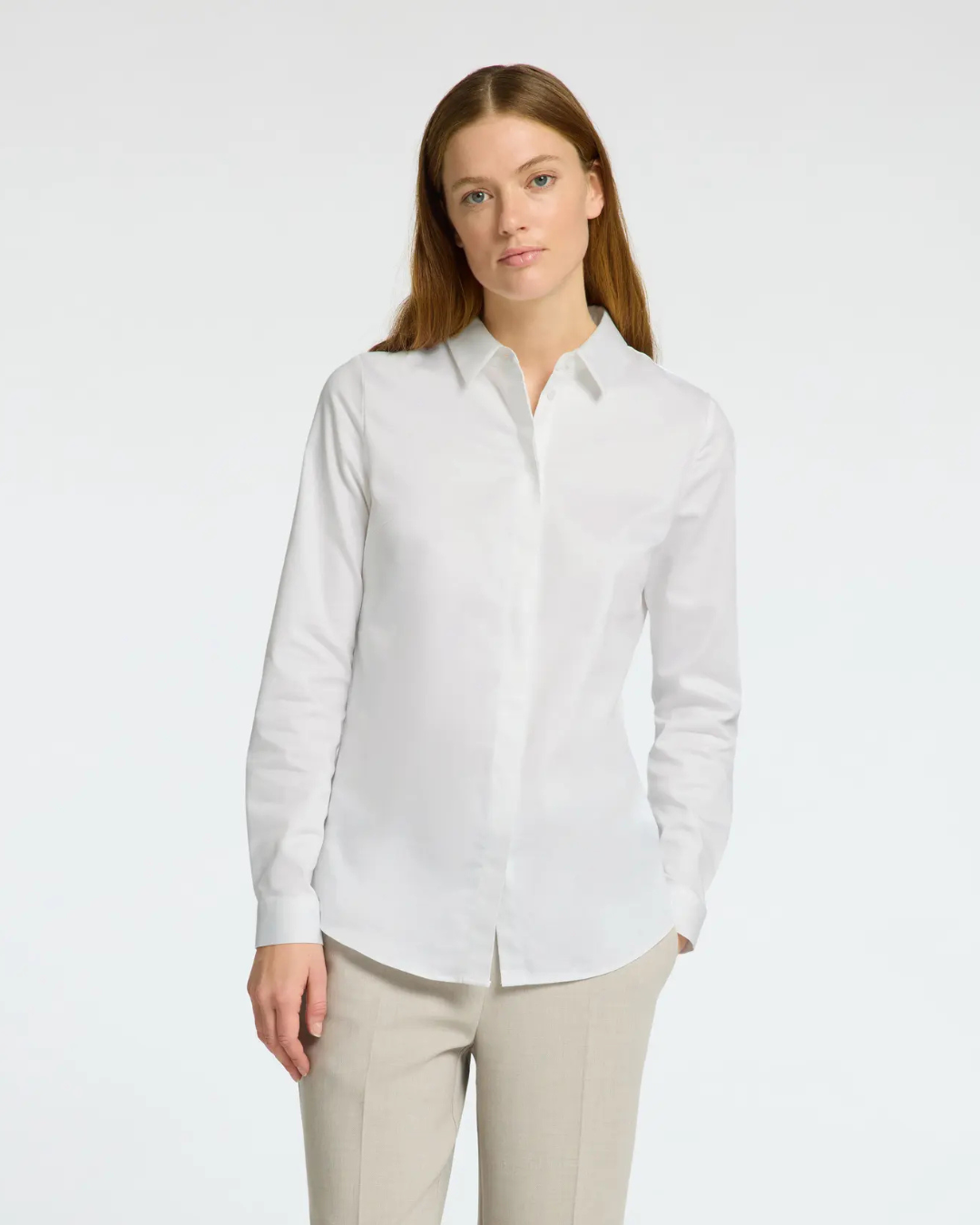 Selected Femme - Slfromie LS Fitted Shirt - White