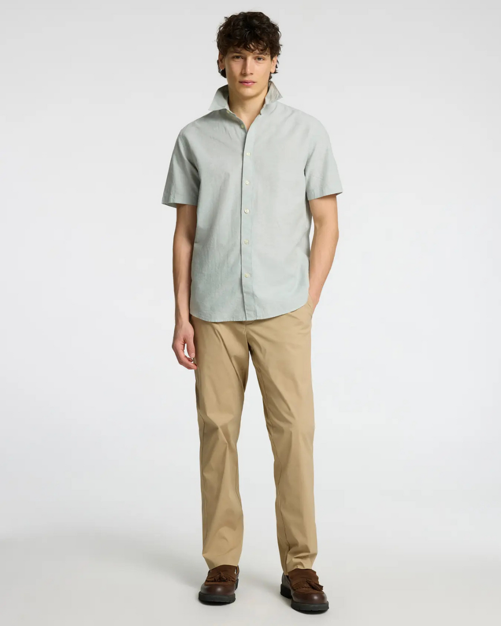 Selected Homme - Slh190-Regular Tape Leroy Flex Pant - Beige
