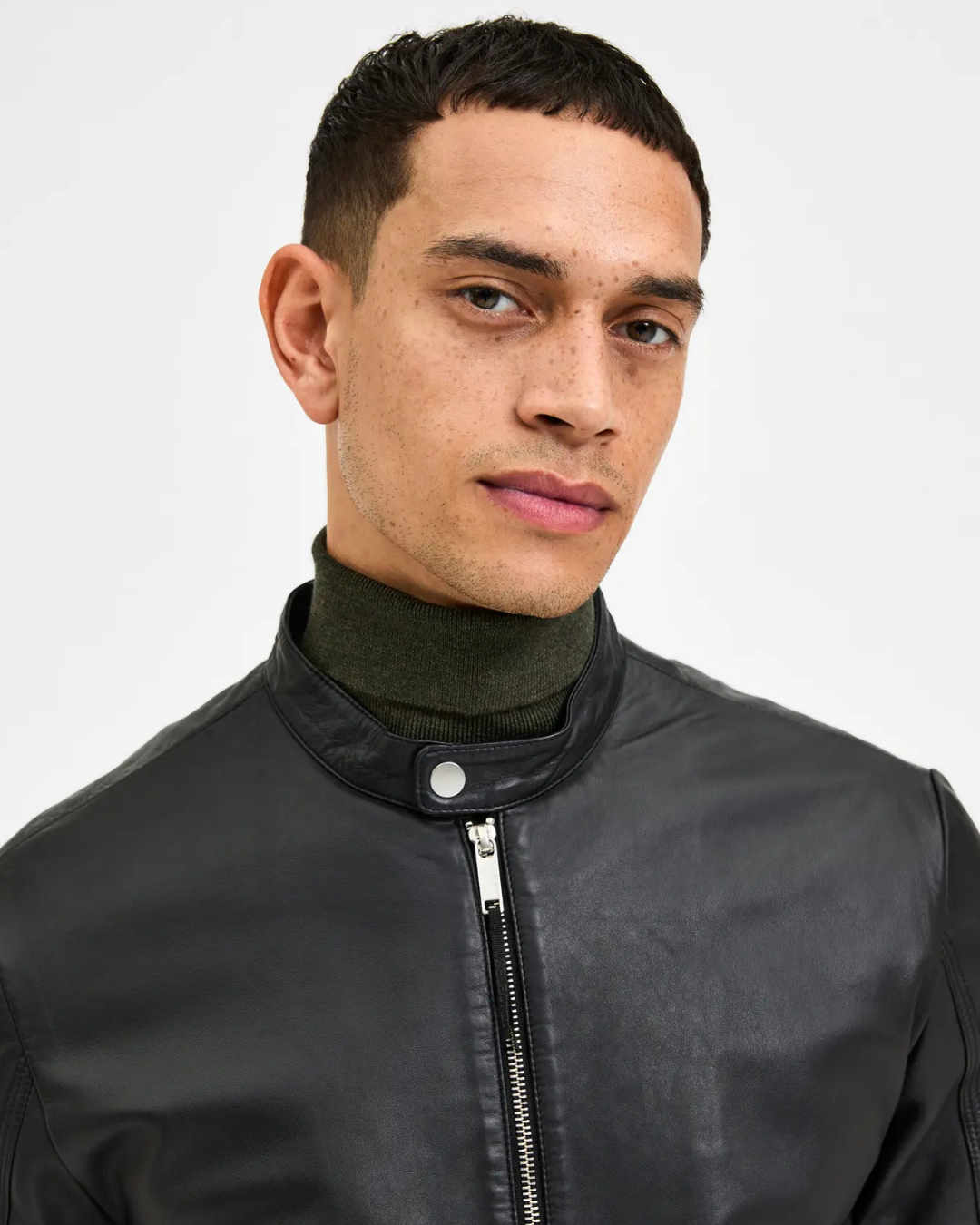 Selected Homme - Slharchive Classic Leather JKT - Nero