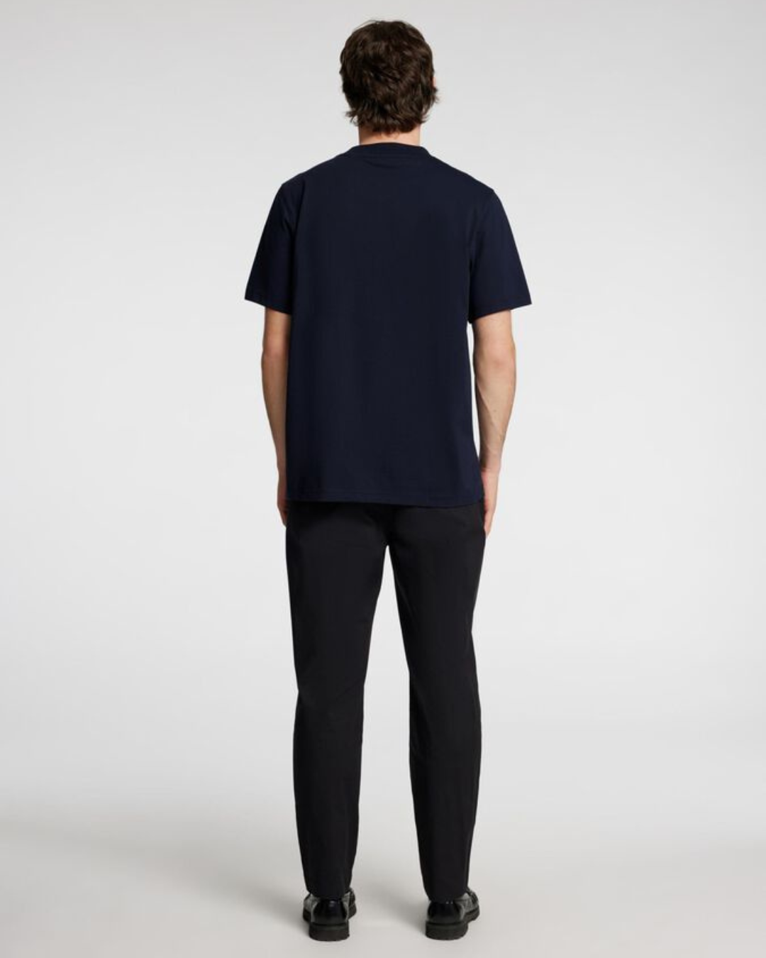 Selected Homme - Slhaubrey Emb SS O-Neck Tee - Blue