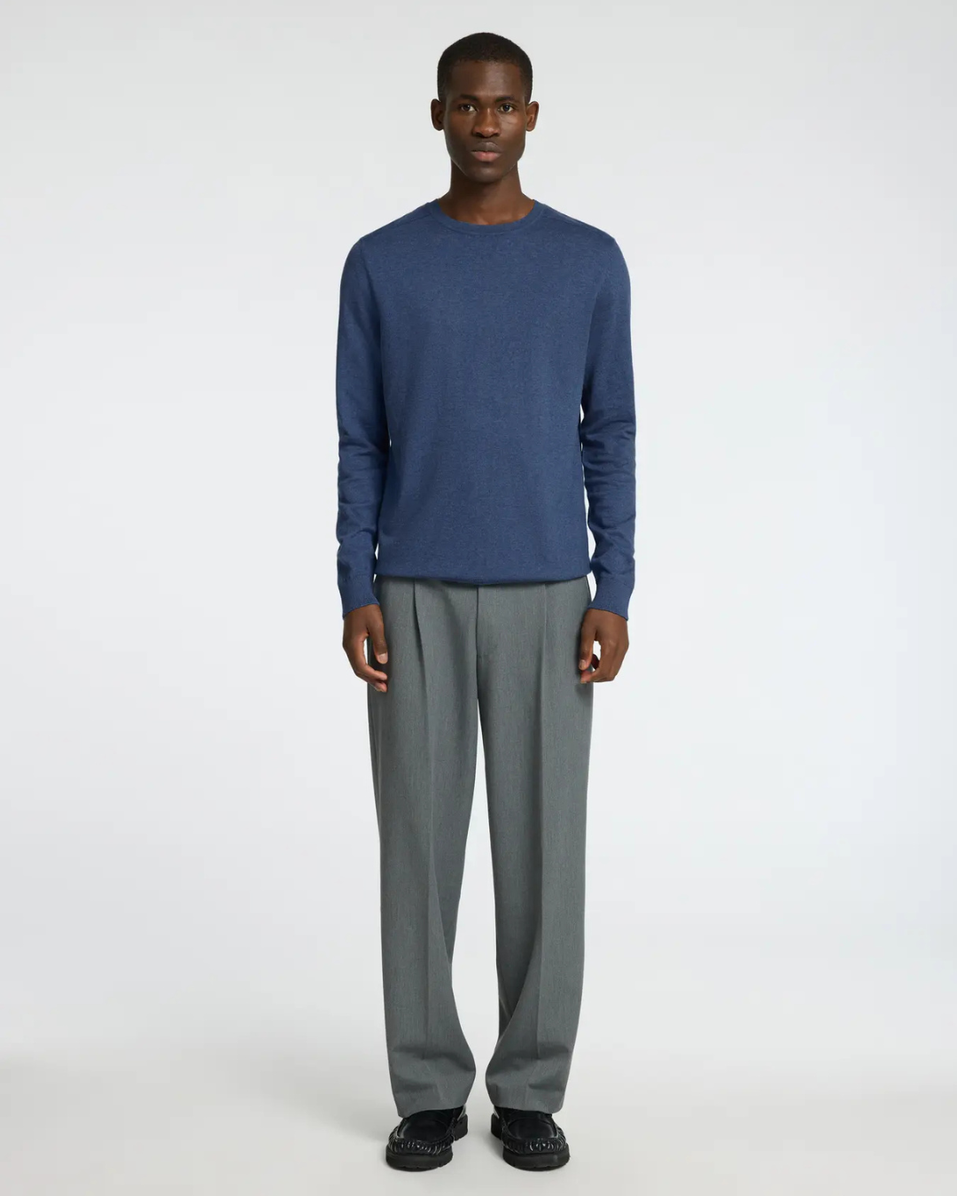 Selected Homme - Slhberg Crew Neck - Blu