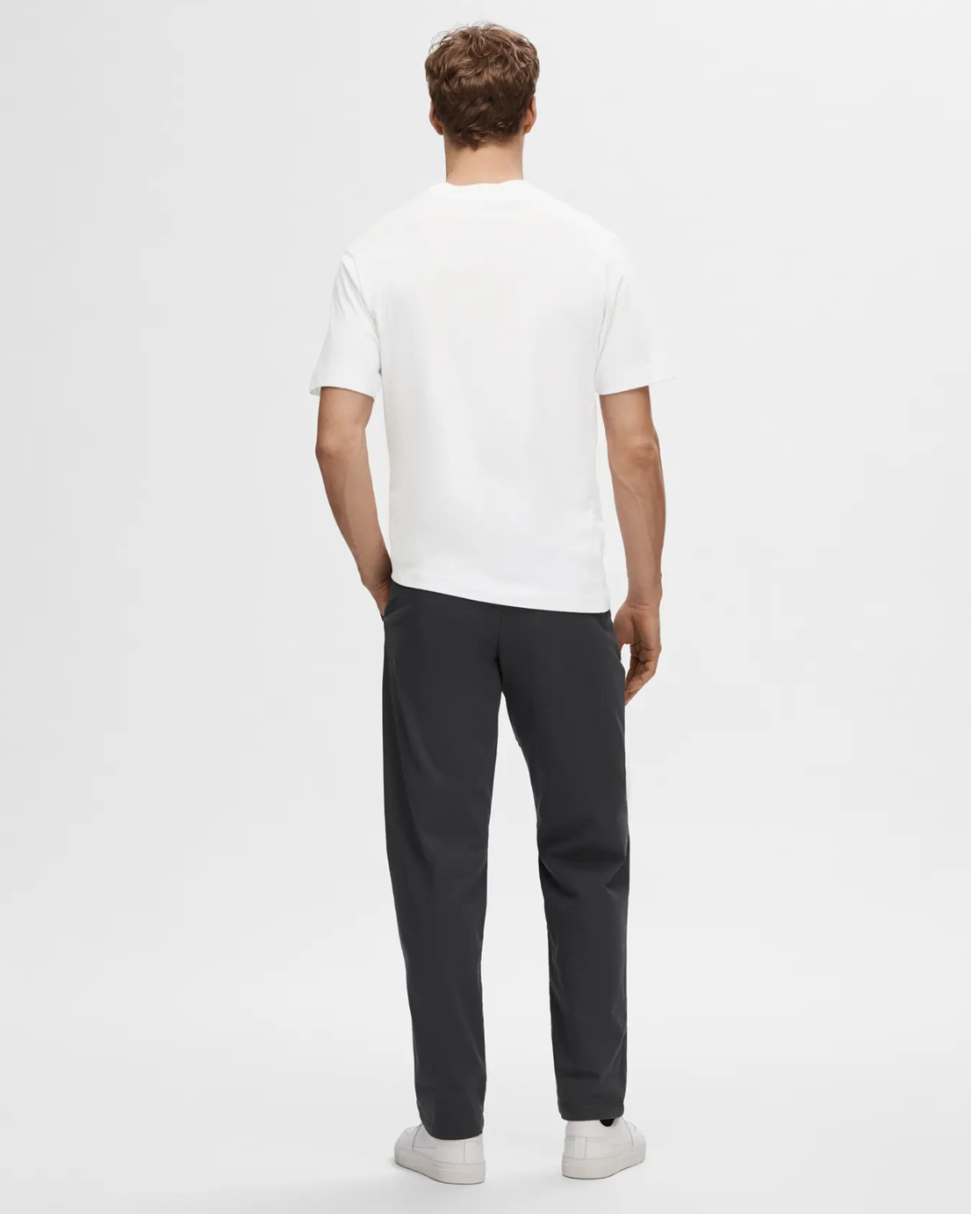 Selected Homme - Slhcolman SS O-Neck Tee - White