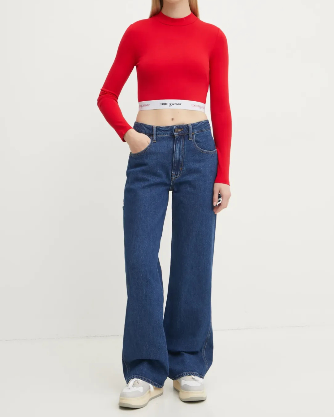 Tommy Jeans - Mia MR Rlxd Str Carp AI4159 - Blu