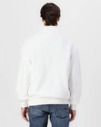 Tommy Jeans - Tjm 1/4 Zip Towel Patch Polo - White 